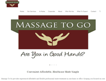 Tablet Screenshot of massagetogo.ca